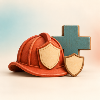 First Responders Collection collection illustration on a smooth cream background