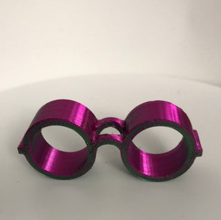 Wizard Glasses - Straw Topper (3D Print - multi colored - up to 50mm)