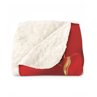 Holiday Present Sherpa Fleece Blanket