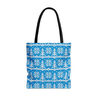 Xmas Tree and Snowflake Tote Bag (AOP)