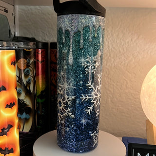 Snowflake Wintery Tumbler