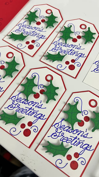 Season's Greetings Gift Tags (set of 5)