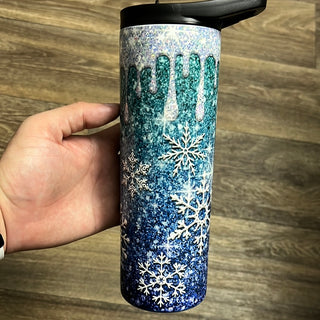 Snowflake Wintery Tumbler