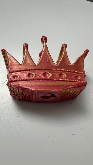 Imperfect Princess Crown - Straw Topper (3D Print - multi colored - up to 50mm)