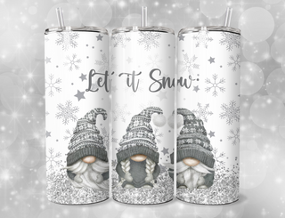 Let It Snow, Let It Snow, Let It Snow with Gnomes Tumbler