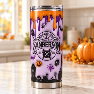 Spooky Bed and Breakfast — one tumbler in kitchen setting