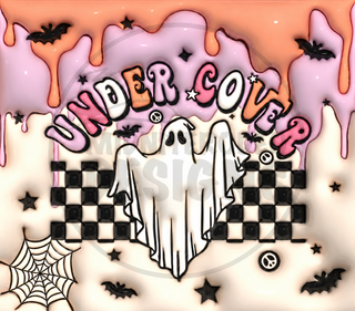 Under Cover: ghost on checkerboard — watermarked full artwork
