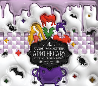 Witch Apothecary: witches and cauldron — watermarked full artwork