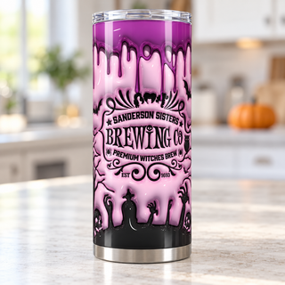 Witch Brewing: purple graveyard — single tumbler in a kitchen setting