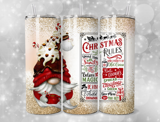 Gnomes Christmas Rules Tumbler